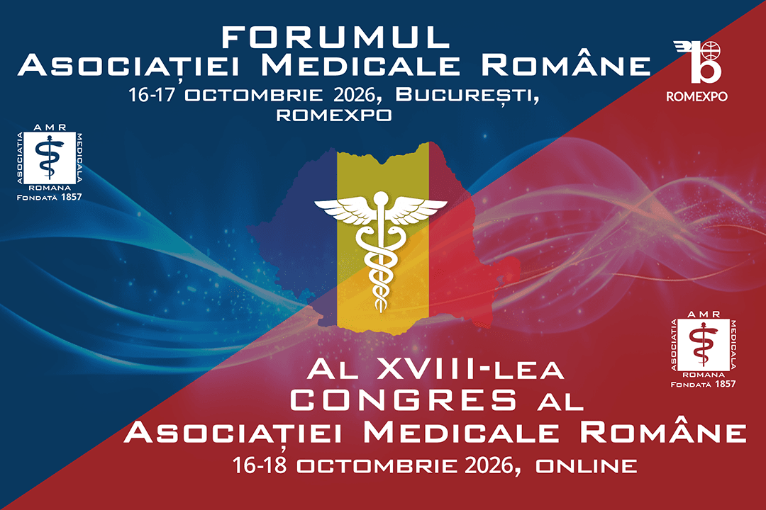Banner oficial Forumul și Congresul Asociației Medicale Române 2026